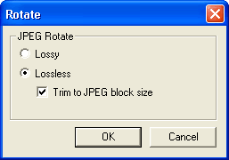 DBPix Lossless JPEG Rotation Options